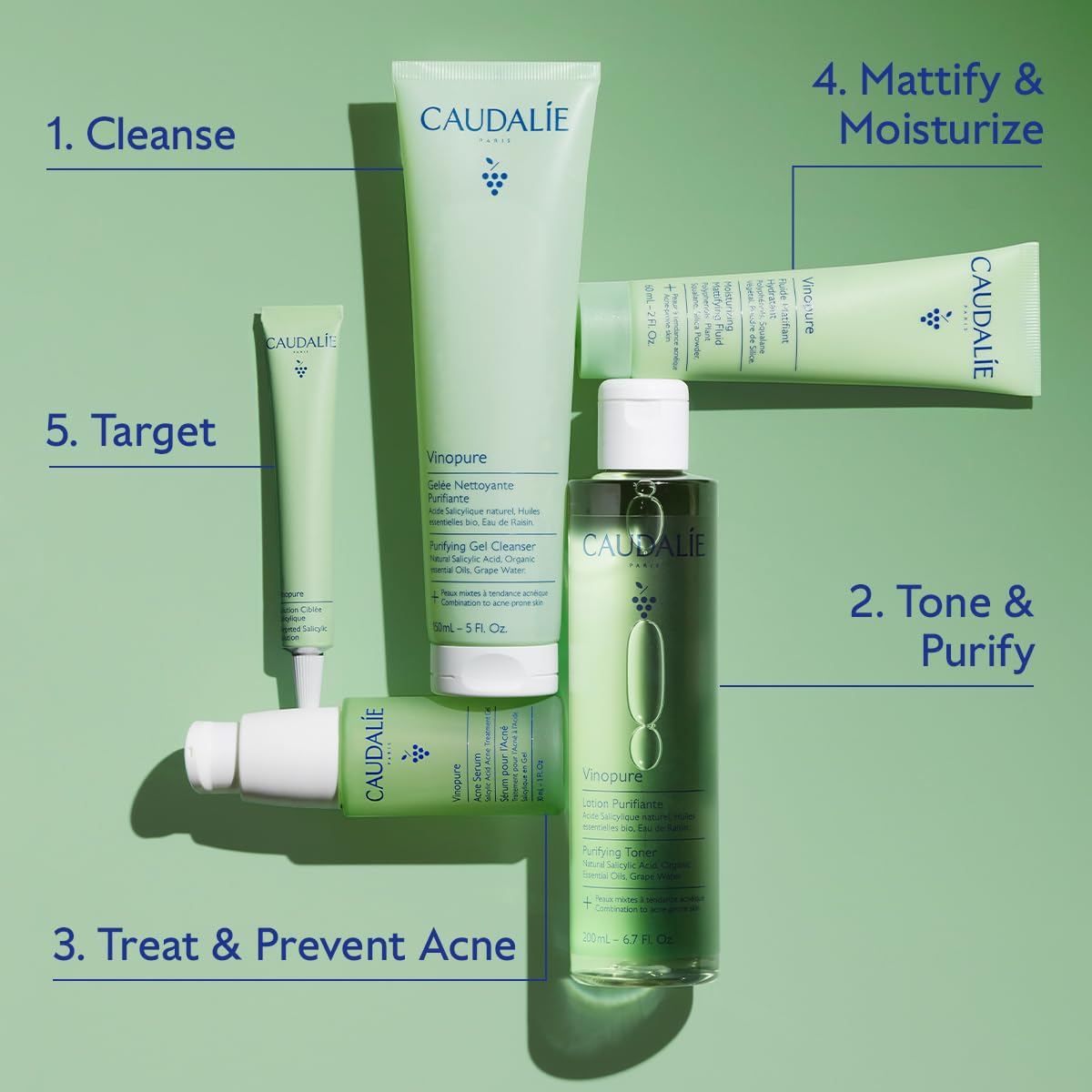 Caudalie Vinopure Oil-Control Moisturizer - 60 mL